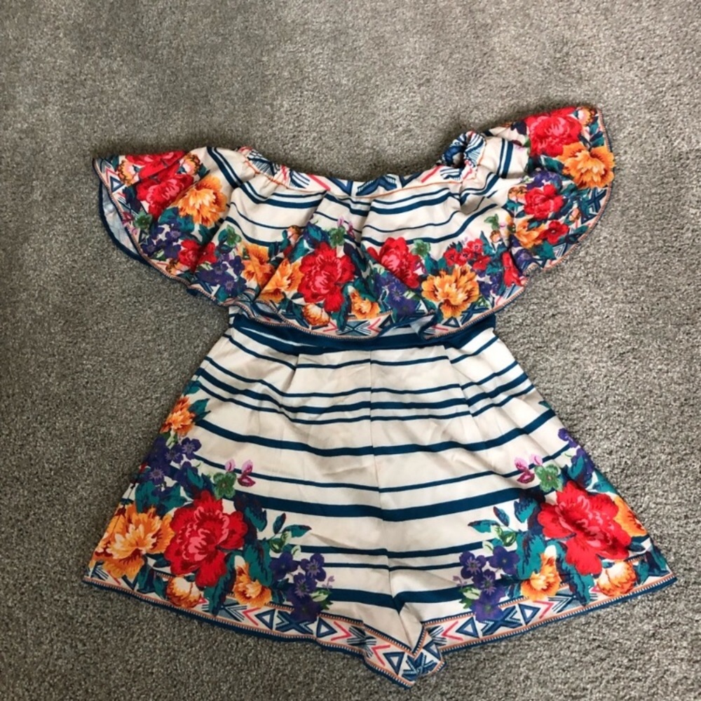 Flying Tomato Off Shoulder Romper